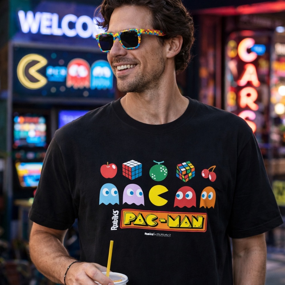 Pac-Man Rubik’s Cube Popculture Games T-Shirt